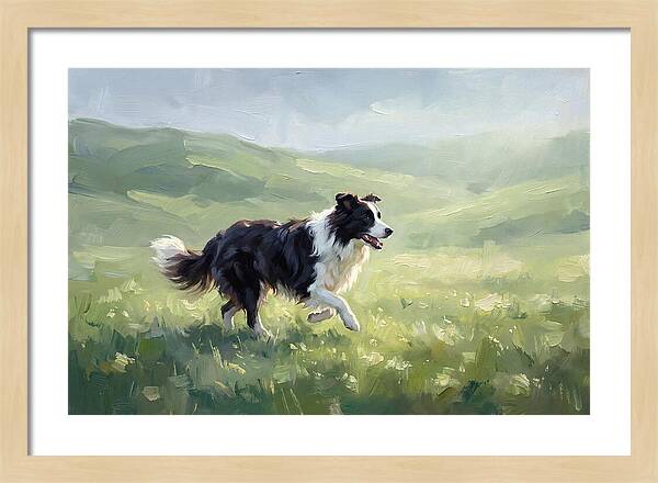 Border Collie In A Meadow