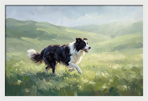 Border Collie In A Meadow