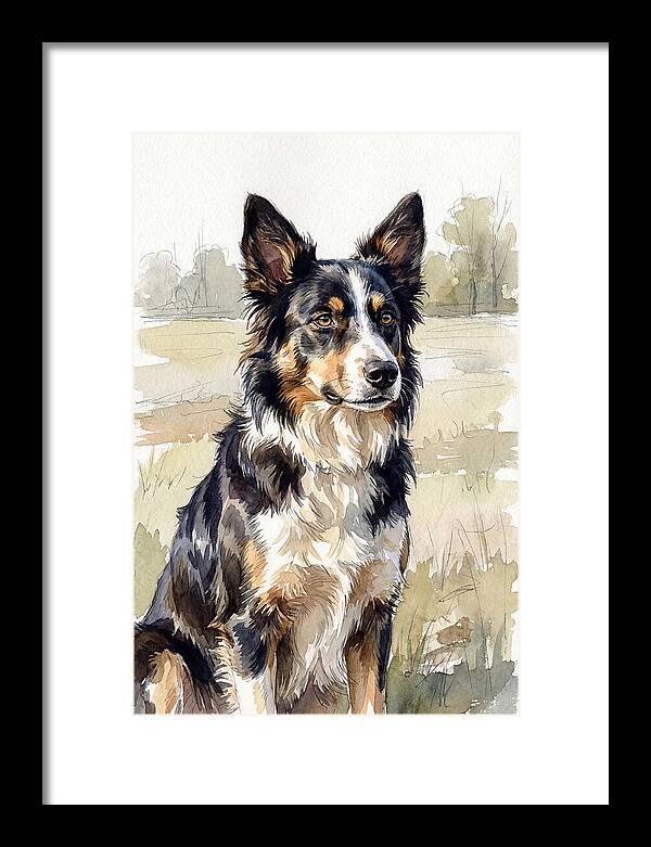 Border Collie In Nature