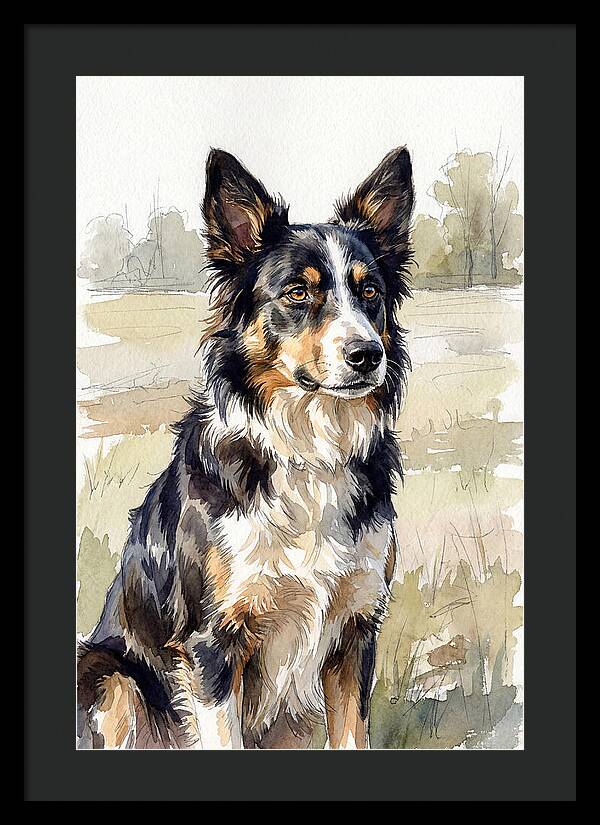 Border Collie In Nature