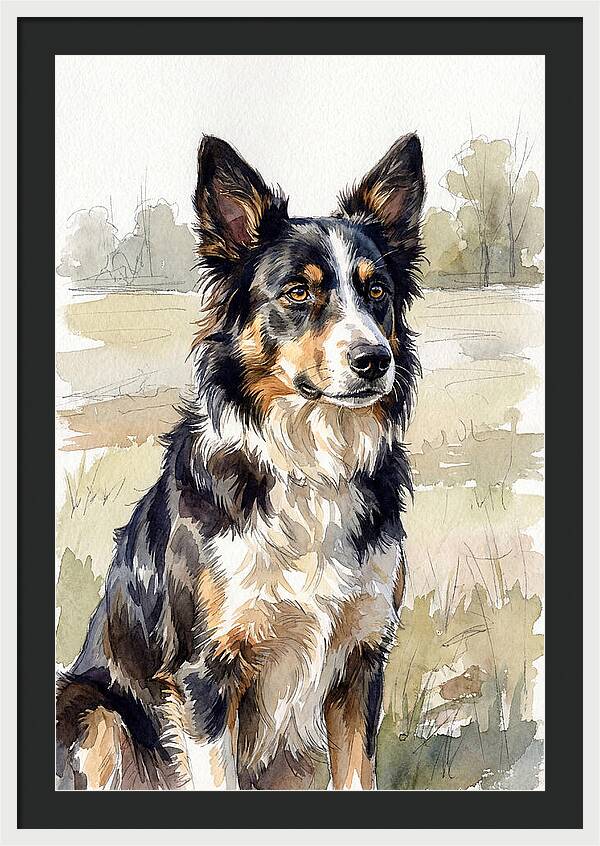 Border Collie In Nature
