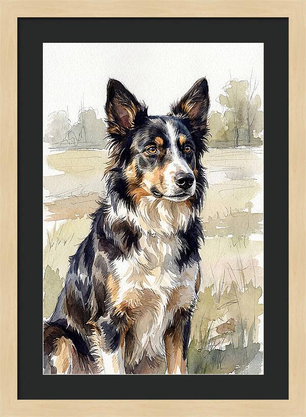 Border Collie In Nature