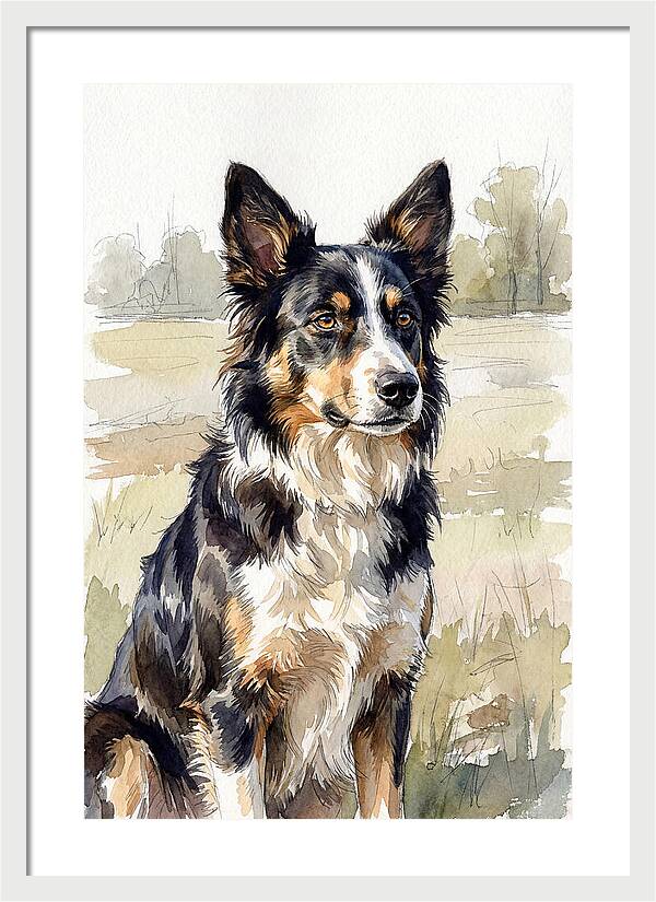 Border Collie In Nature