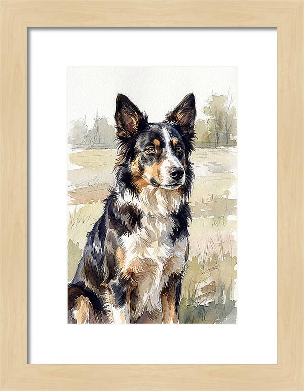Border Collie In Nature