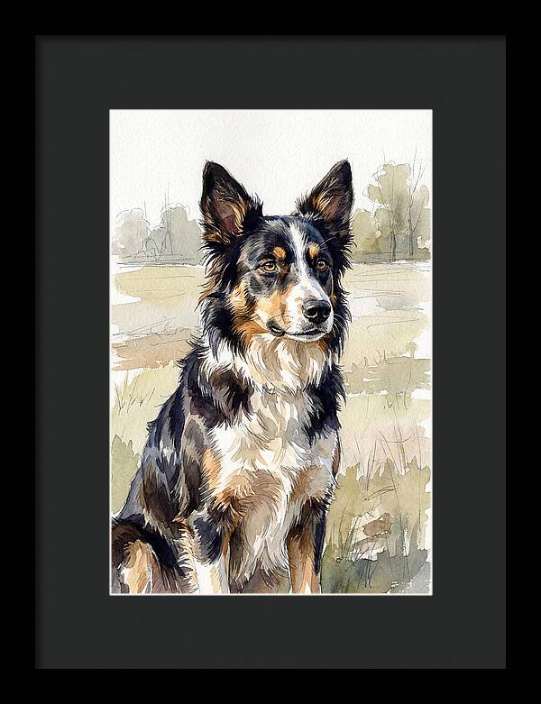 Border Collie In Nature
