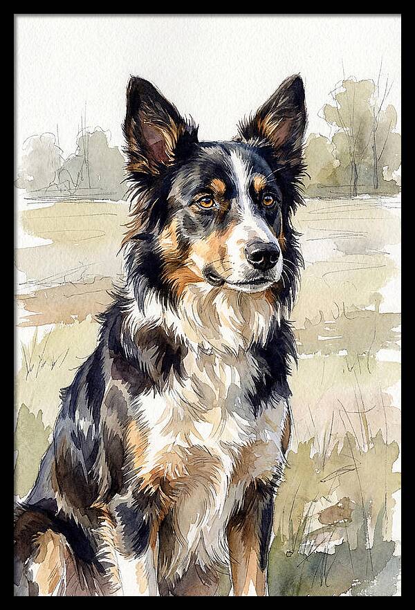 Border Collie In Nature