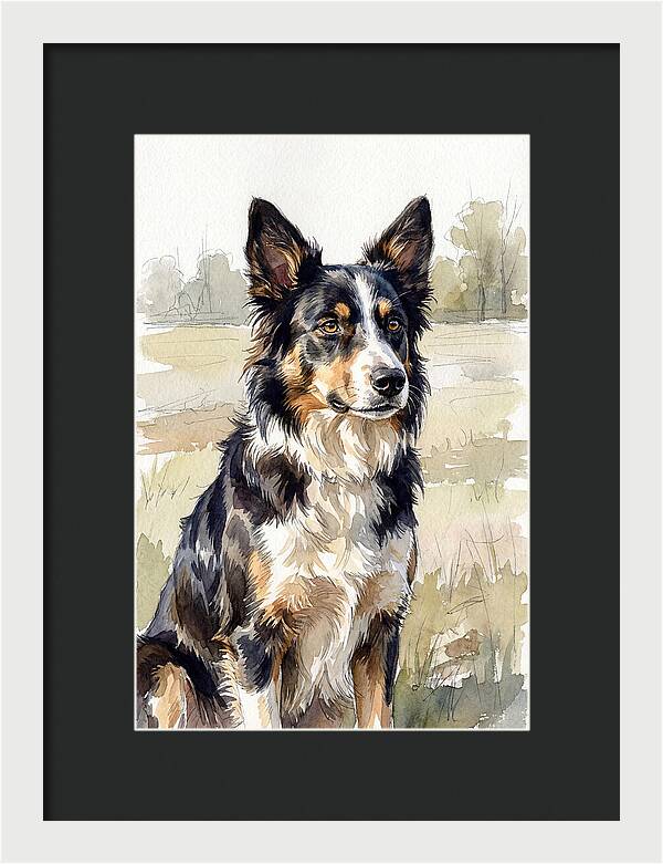 Border Collie In Nature