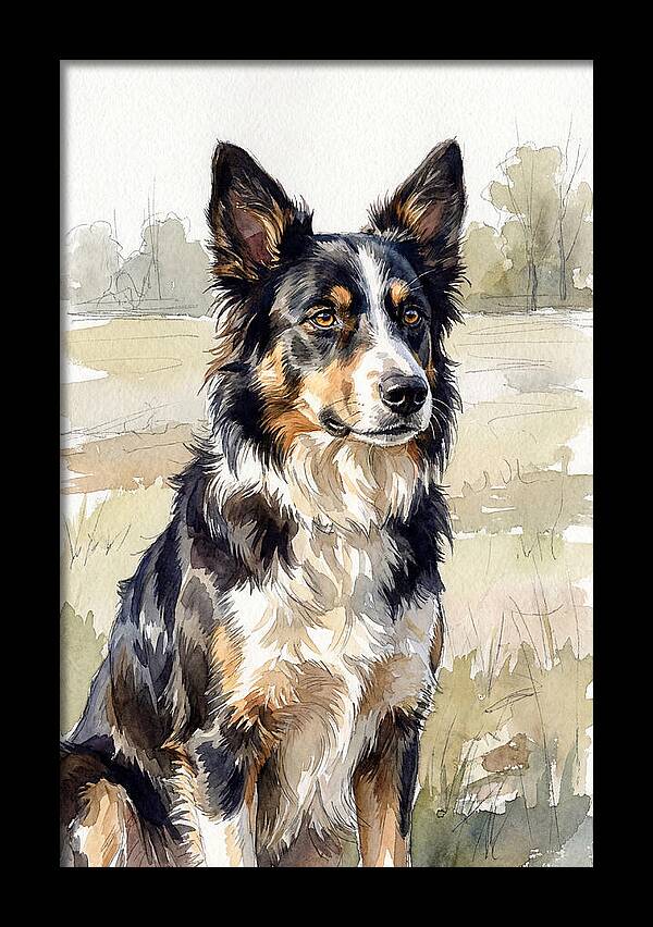 Border Collie In Nature