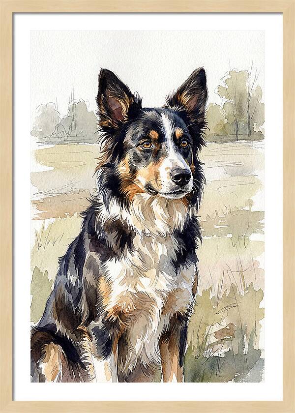 Border Collie In Nature