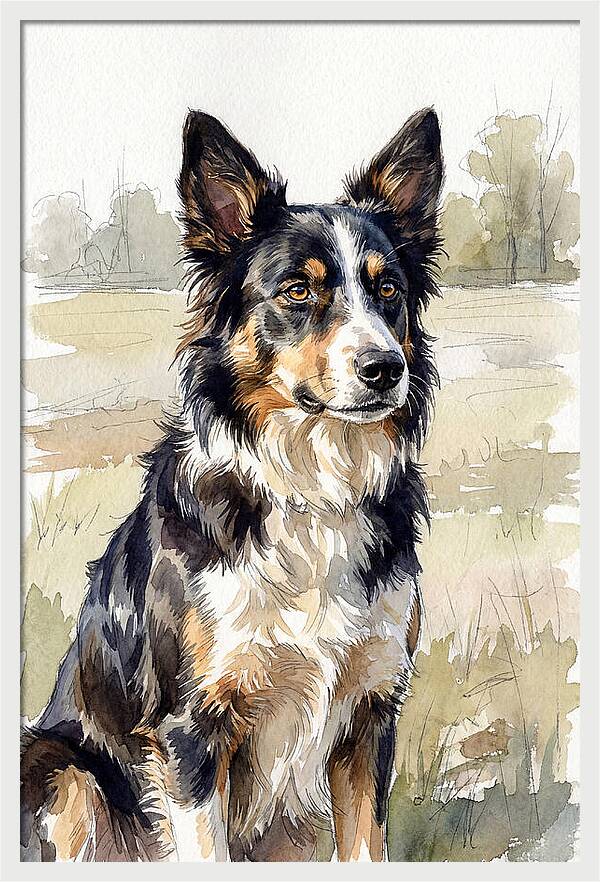 Border Collie In Nature