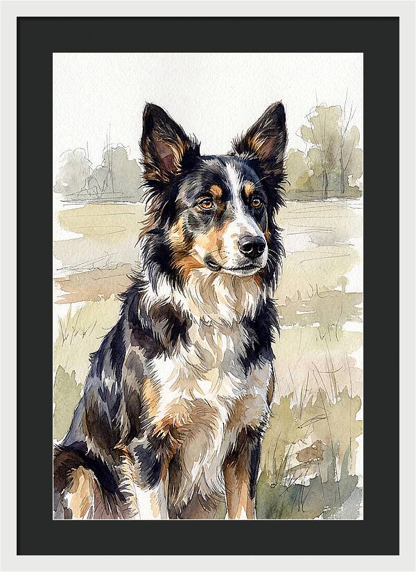 Border Collie In Nature