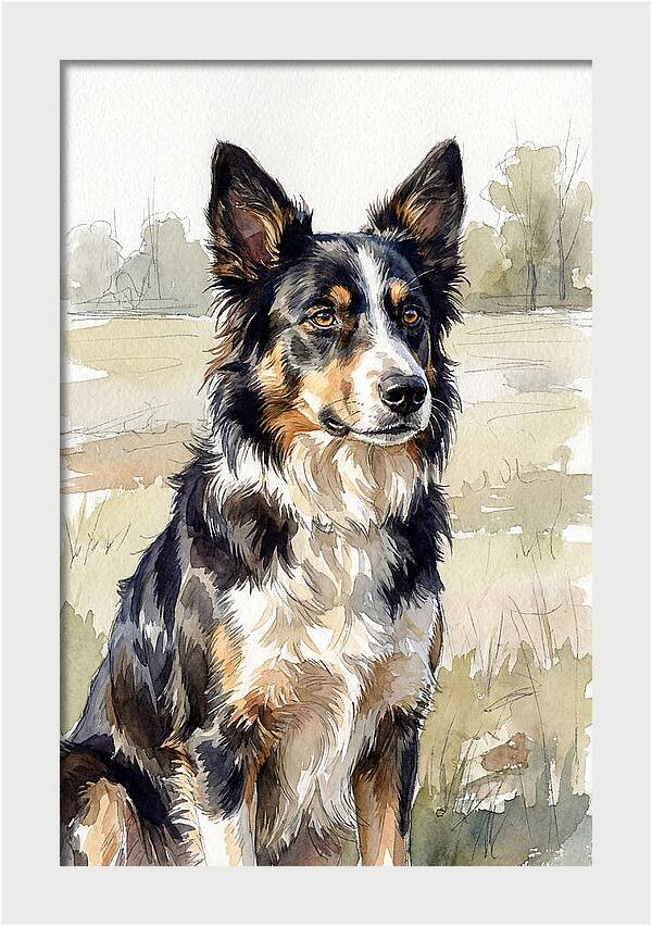 Border Collie In Nature