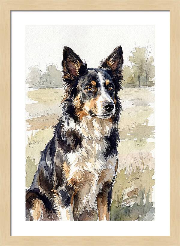 Border Collie In Nature