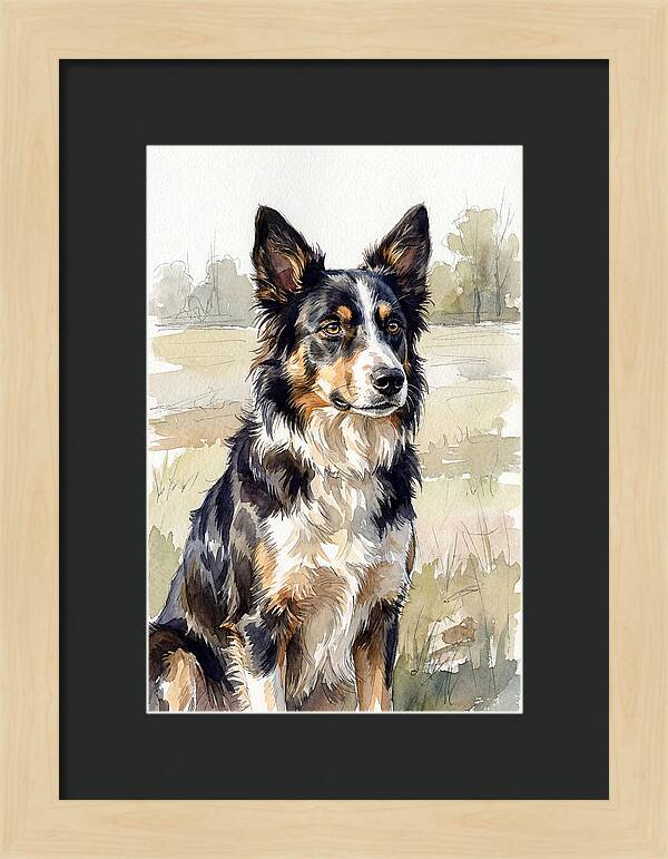Border Collie In Nature