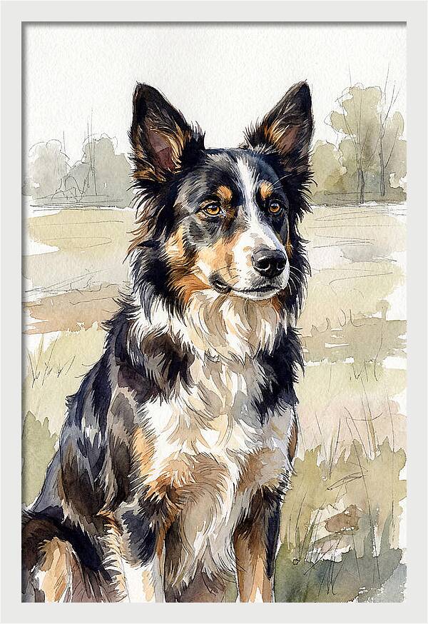 Border Collie In Nature