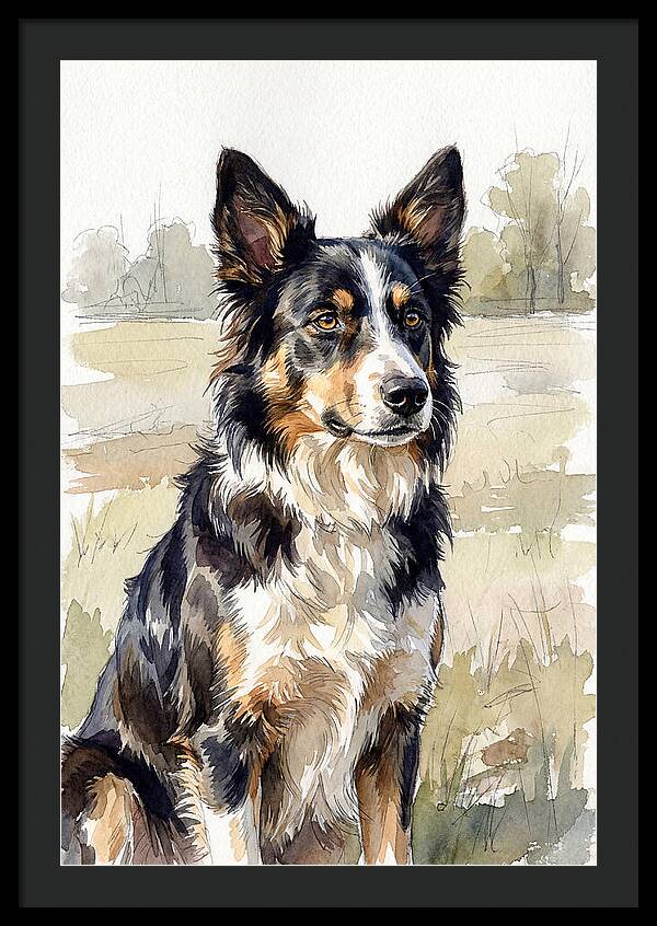Border Collie In Nature