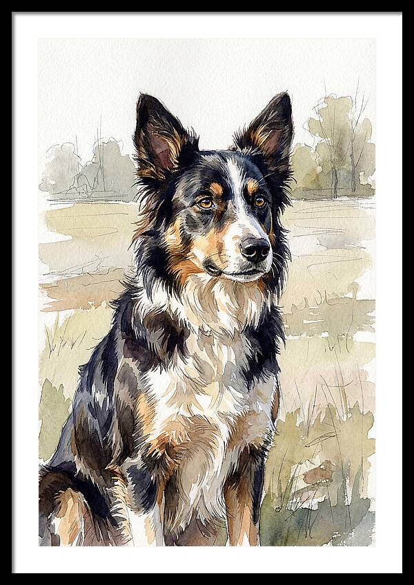 Border Collie In Nature