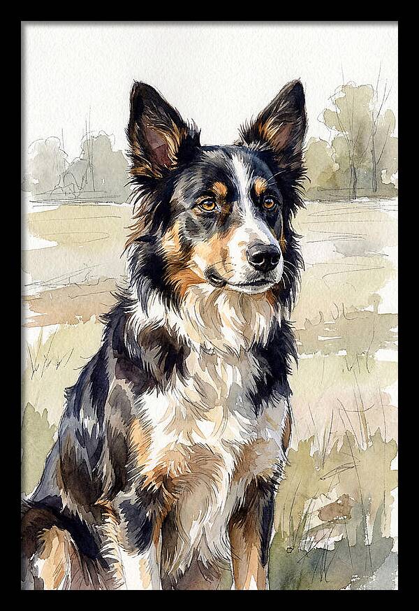 Border Collie In Nature