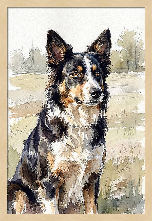 Border Collie In Nature