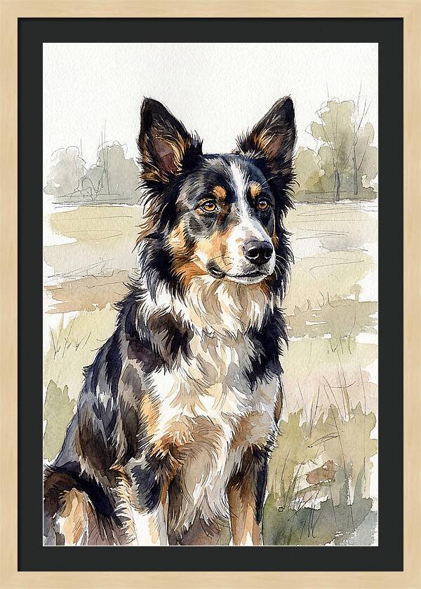 Border Collie In Nature