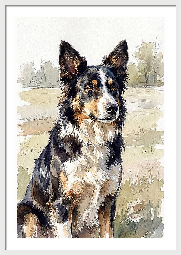 Border Collie In Nature