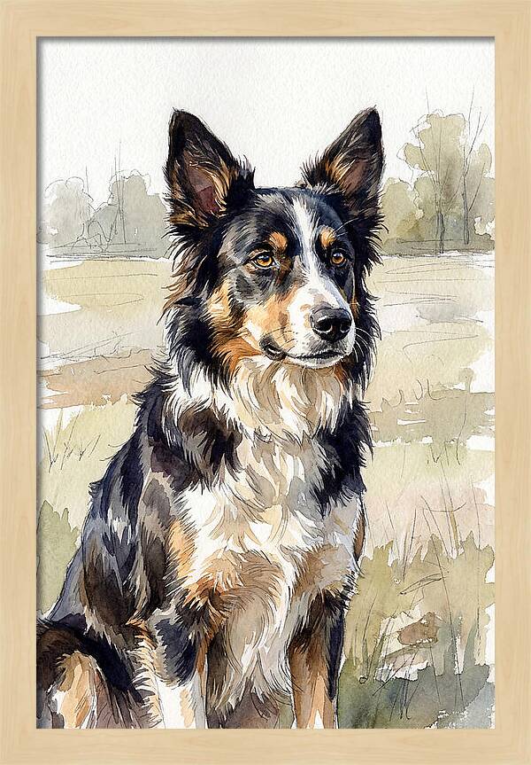 Border Collie In Nature