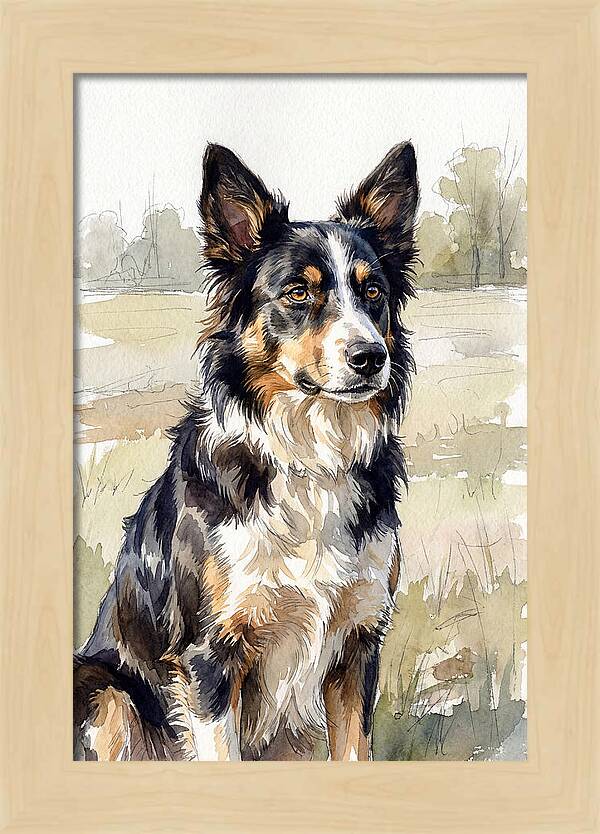 Border Collie In Nature