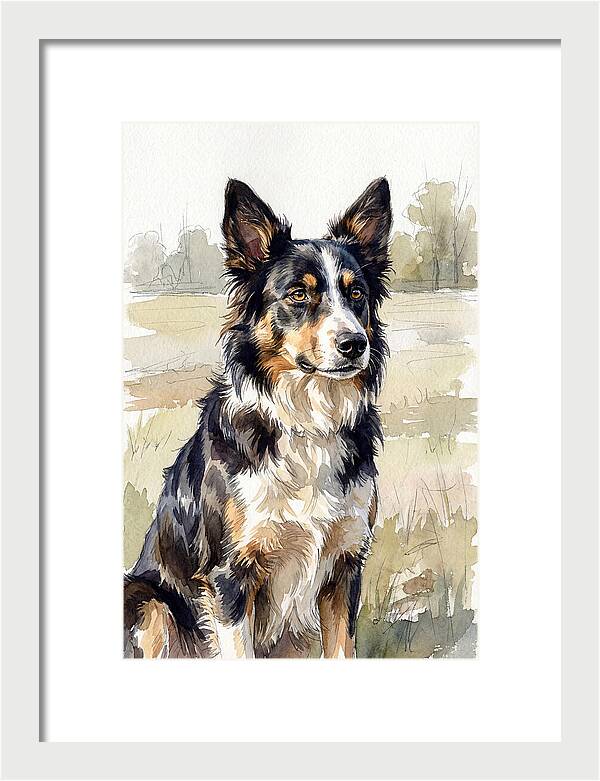 Border Collie In Nature