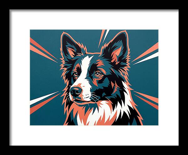 Border Collie Pop Art