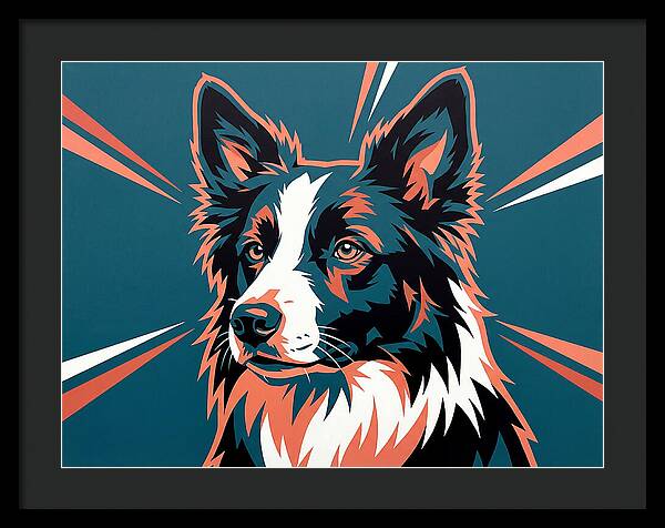Border Collie Pop Art