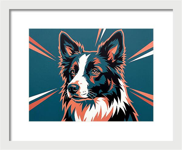 Border Collie Pop Art