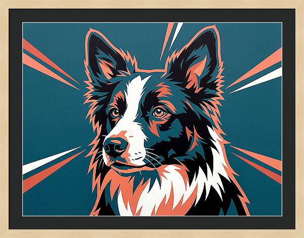 Border Collie Pop Art
