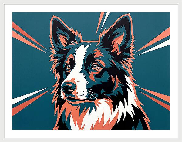Border Collie Pop Art