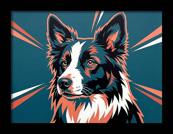 Border Collie Pop Art
