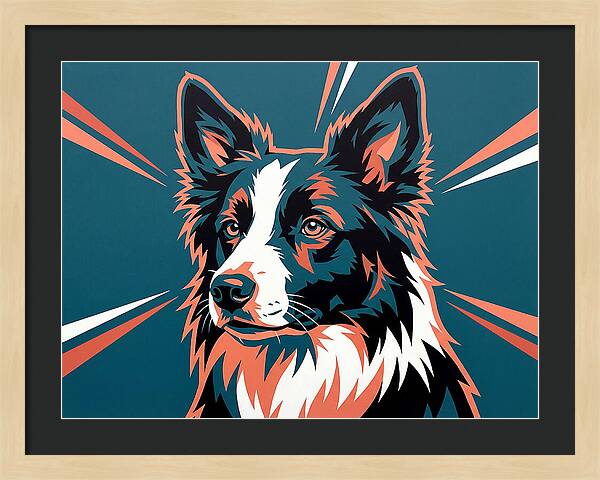 Border Collie Pop Art