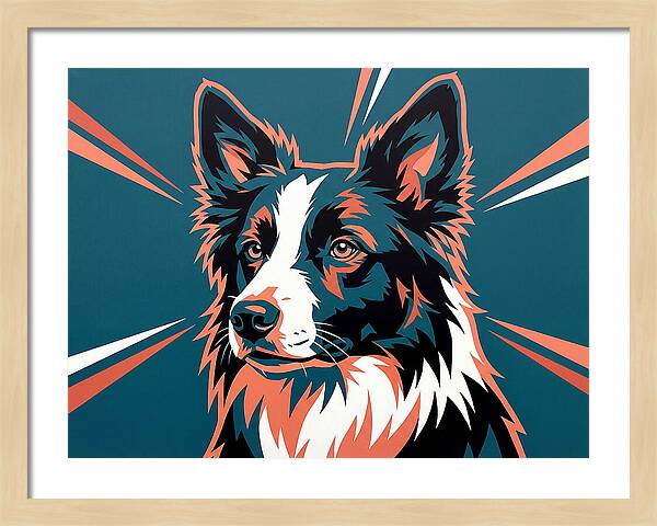 Border Collie Pop Art