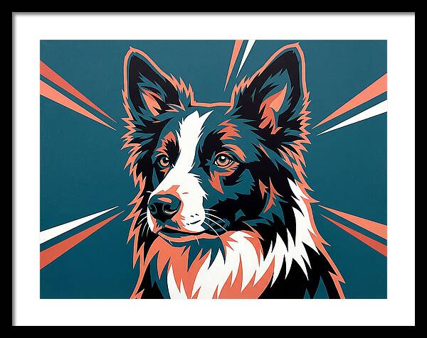 Border Collie Pop Art