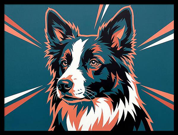 Border Collie Pop Art
