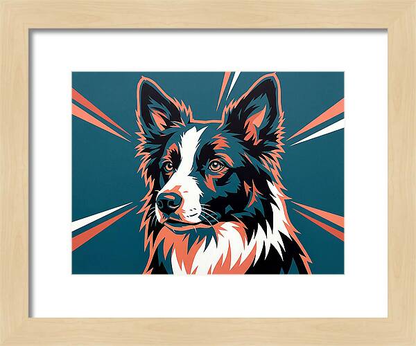 Border Collie Pop Art
