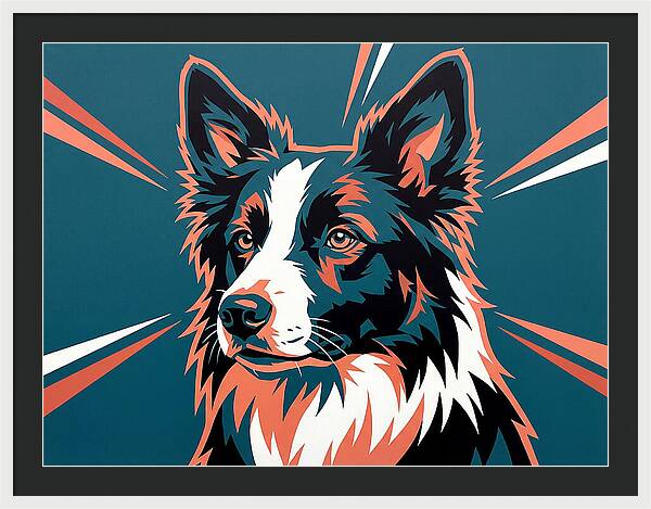 Border Collie Pop Art