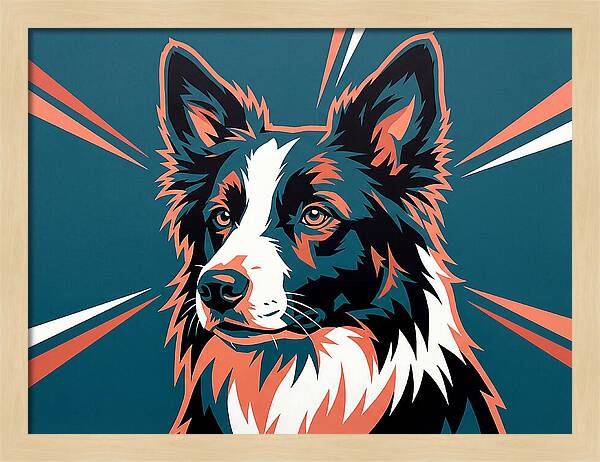 Border Collie Pop Art