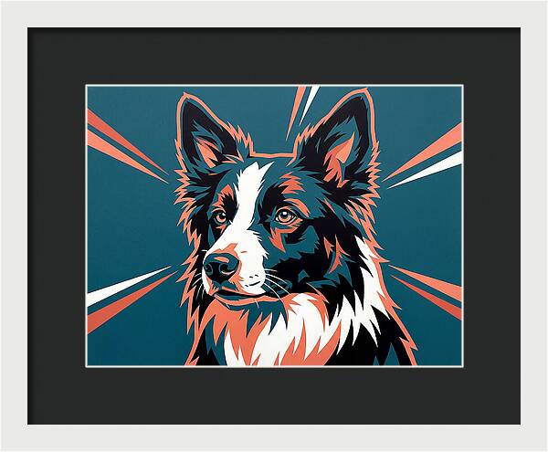Border Collie Pop Art