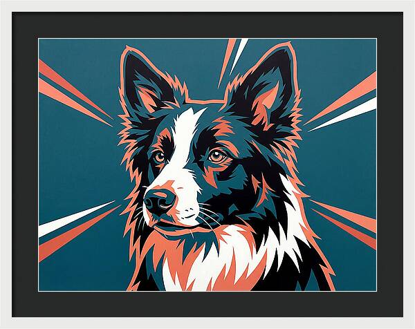 Border Collie Pop Art