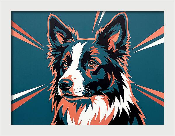 Border Collie Pop Art