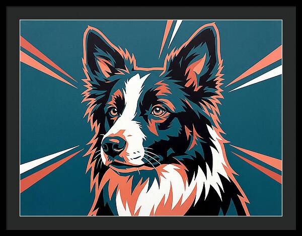 Border Collie Pop Art