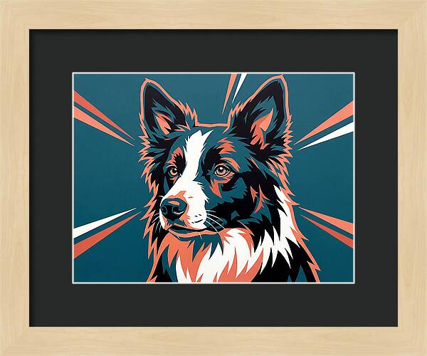 Border Collie Pop Art