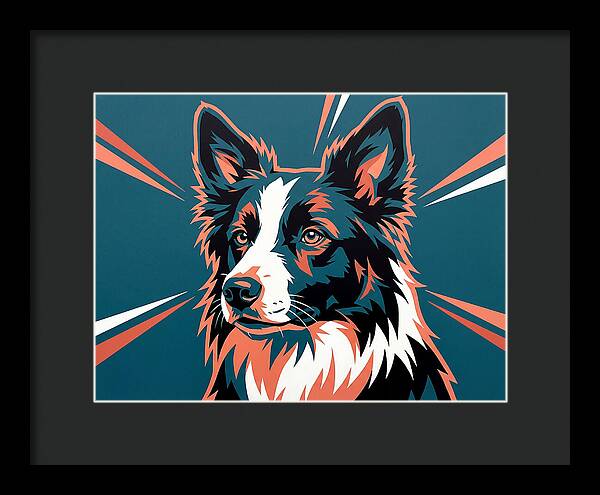 Border Collie Pop Art