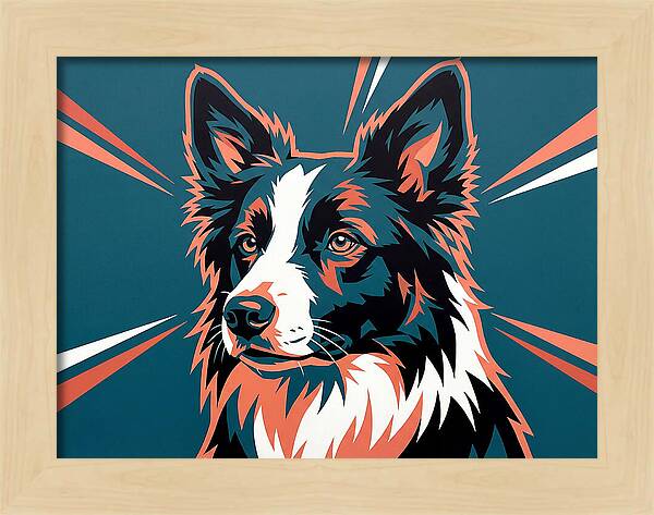 Border Collie Pop Art
