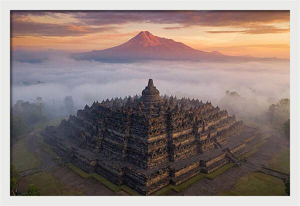 Borobudur At Sunrise