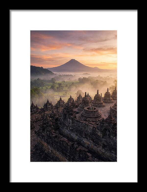 Borobudur Temple At Sunrise